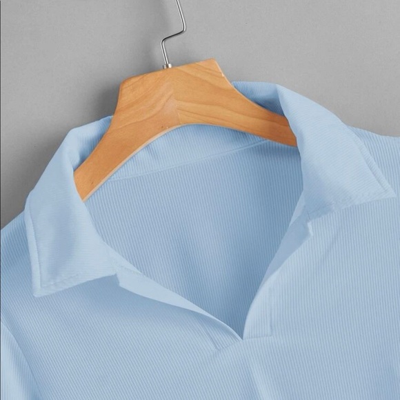 LONG SLEEVE CROP TOP - Picture 2 of 3